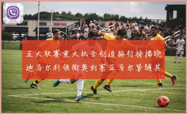 五大联赛重大机会创造排行榜揭晓迪马尔科领衔奥利塞亚马尔紧随其后